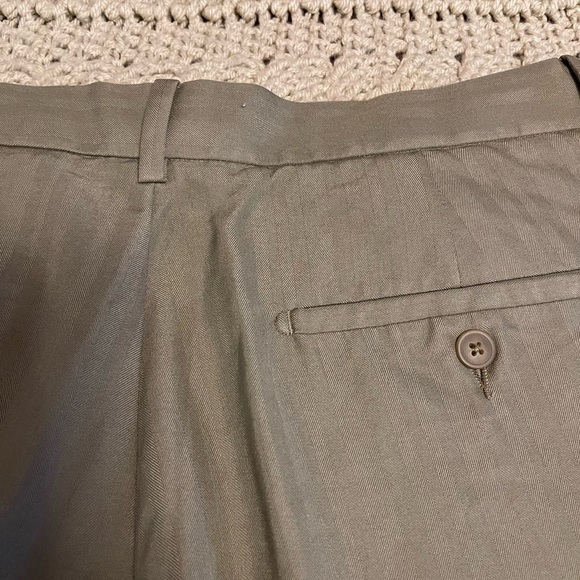 🌴Ocean Pacific Mens Pleated‎ Shorts 33 green khaki color tone on tone pattern - Picture 9 of 12